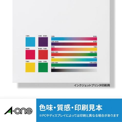 エーワン 手作りステッカー インクジェットプリンタ ホワイト ａ４ ３枚 ２９４２１ カウネット