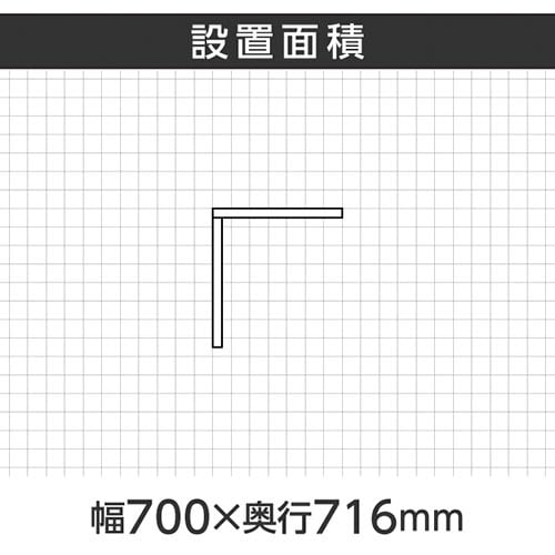 ABCパーティション 簡易レイアウトセット ホワイトフレーム クロス柄ライトグレー 高さ1100mm
