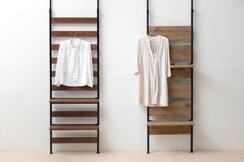 ウッドウォールラック ハーフ棚板付き