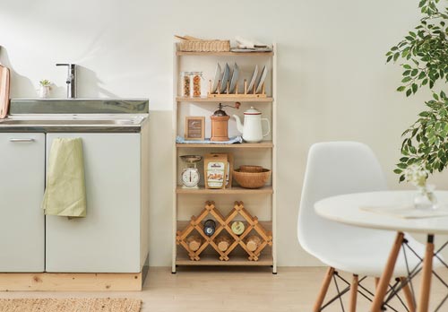 ウッドスリムラック