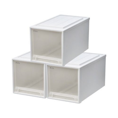 フィッツケース(奥行53cm) ホワイトクリア