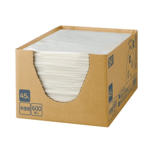 1枚ずつ取り出せる箱入り増量ゴミ袋 高密度