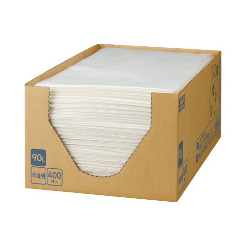 1枚ずつ取り出せる箱入り増量ゴミ袋 高密度