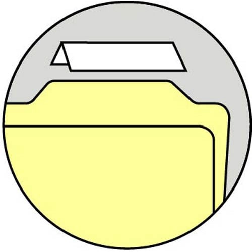 フォルダーラベル 長さ85mm 50片