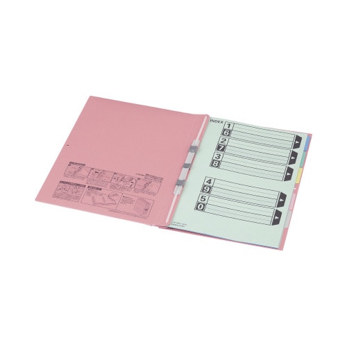 カラー仕切カード (ガバット・背幅伸縮ファイル用)