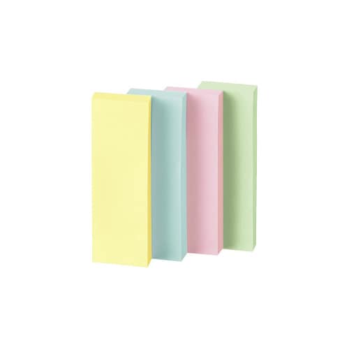 普通粘着 コクヨ ふせん 付箋 75×25mm パステルカラー K2