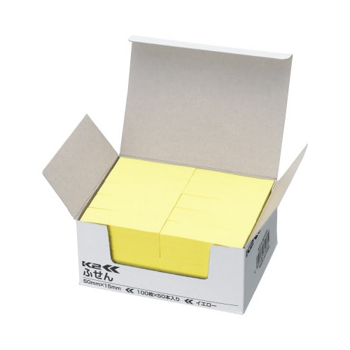 普通粘着 コクヨ ふせん 付箋 50×15mm パステルカラー K2