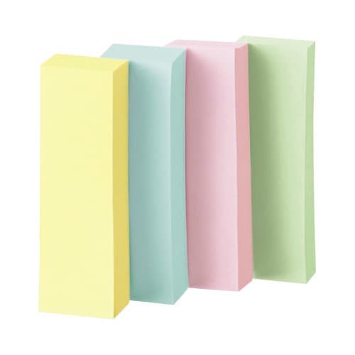 普通粘着 コクヨ ふせん 付箋 50×15mm パステルカラー K2