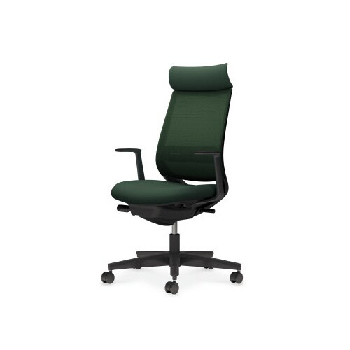 ミトラ2 本体ブラック 背メッシュ アディショナルバック L型肘 ランバー有 黒脚 軟床用