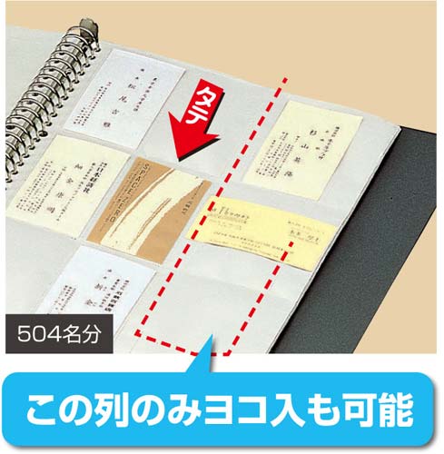 コクヨ 名刺ホルダー差替式 Ａ４縦青３０穴５０４名縦入 メイ