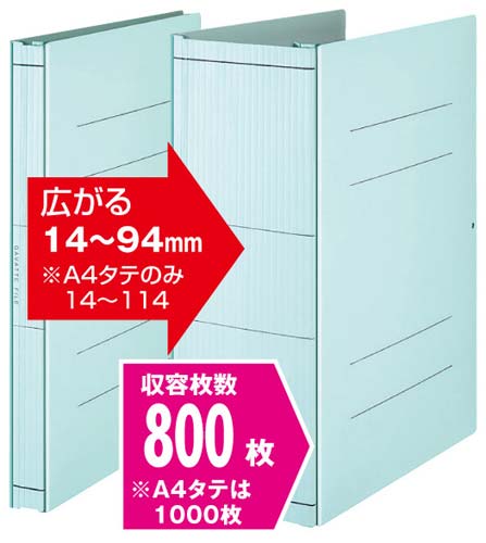 コクヨ ガバットファイル（活用タイプ・紙製）Ａ４縦青×５ フ 