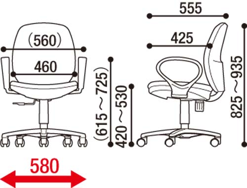 コクヨ メディックスチェア２ ブルー４脚以上（組立てサービス付き家具 