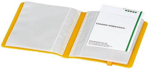 【となるため】 （まとめ）コクヨ カードホルダー（ノビータ）（固定式 ミニタイプ）60名（最大120名）タテ入れ ライトブルー メイ