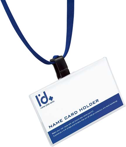 コクヨ 名札セット ハードケース・IDカードサイズ 青 IDIC