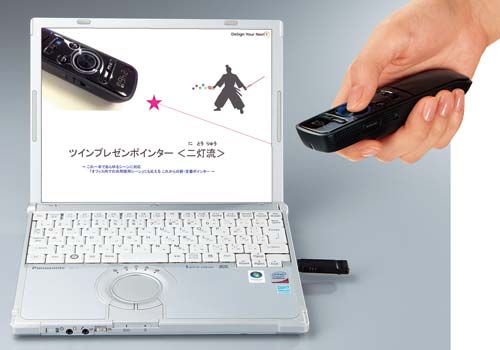 コクヨ ツインプレゼンポインター <二灯流> 本体:幅32×奥行123 コクヨ ツインプレゼンポインター <二灯流> 本体:幅32×奥行123