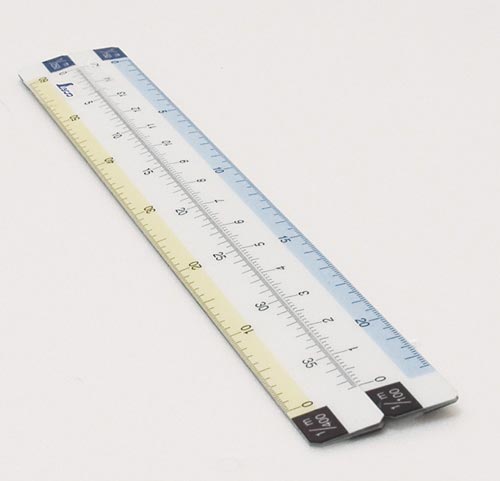 シンワ測定 折りたたみ縮尺スケール 8面 15cm パッケージ