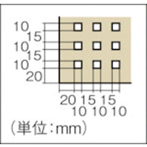 TRUSCO(トラスコ) ライトパンチングパネル パネリーナ両面式 キャスター付