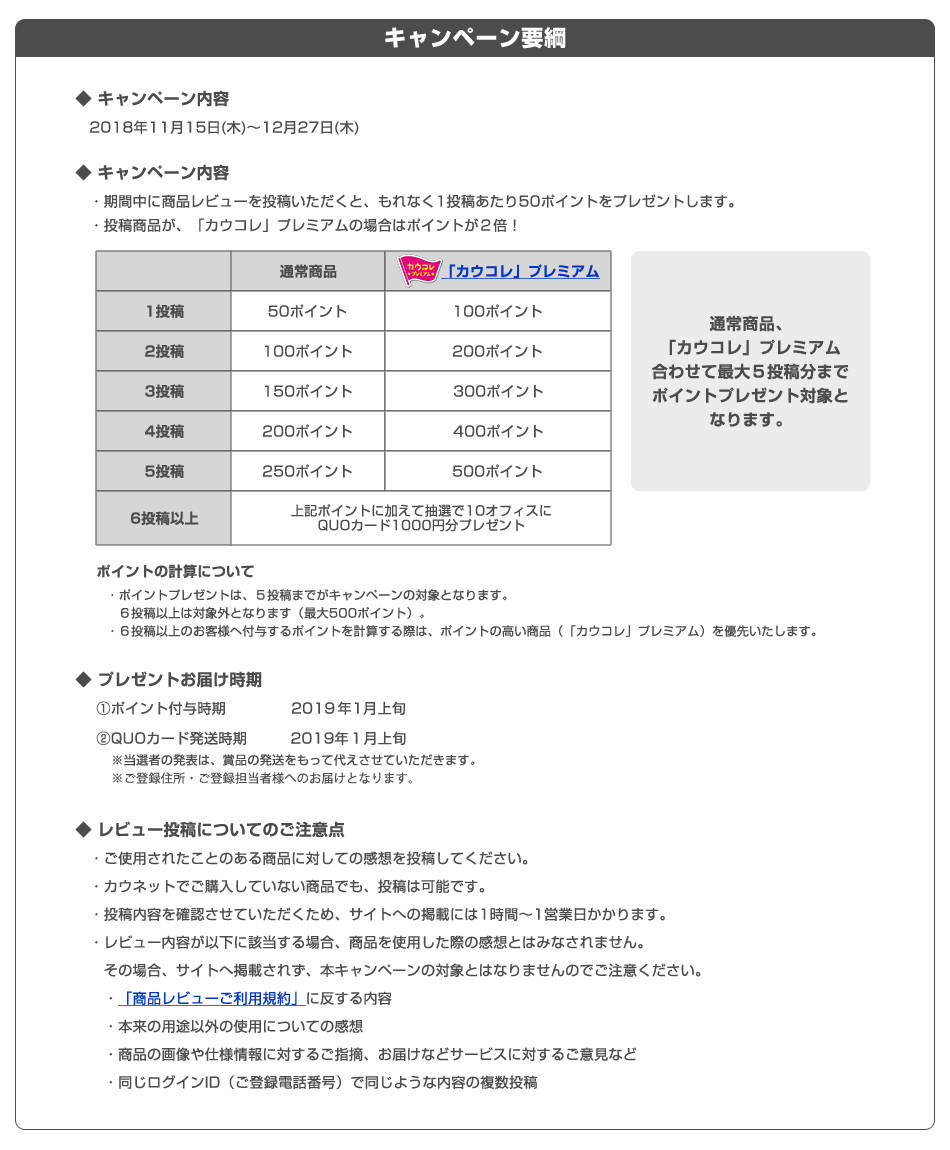 キャンペーン要綱
