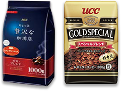 チャートで選べるレギュラーコーヒーの選び方 チャートで選べるレギュラーコーヒーの選び方
