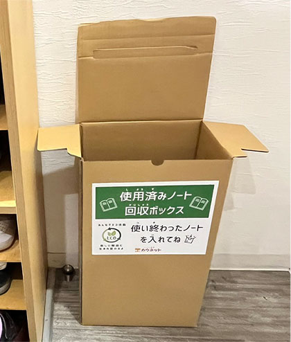 �g�p�ς݃m�[�g����{�b�N�X�̉摜