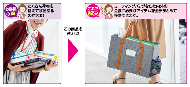 カウネット ミーティングバッグ Ａ４サイズ対応 ｜カウネット