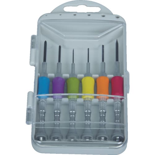 クッショングリップ精密ドライバー6本セット