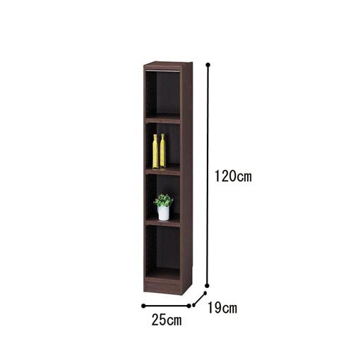 オーダー木製ラックDK H1200W250D190