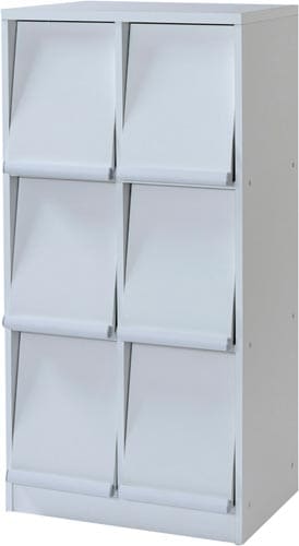 ディスプレイラック 2列3段 ホワイト