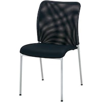 メッシュミーティング用チェア 背色:ブラック