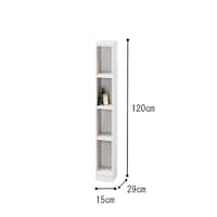 オーダー木製ラック ホワイトオーク 奥行290mm