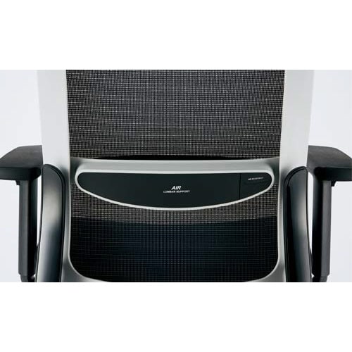 エアグレースチェア 3D可動肘ヘッド付 ブラック