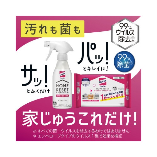 クイックルホームリセット泡クリーナー本体×12