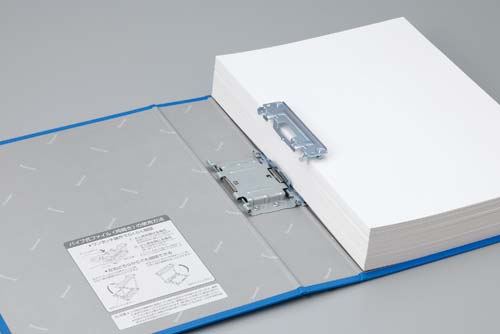 パイプ式Fエコノミー両開き銀A4縦背幅65mm