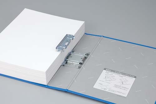 パイプ式Fエコノミー両開き銀A4縦背幅65mm