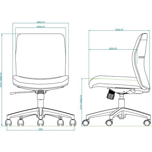 スペキュラー2肘なしブラック