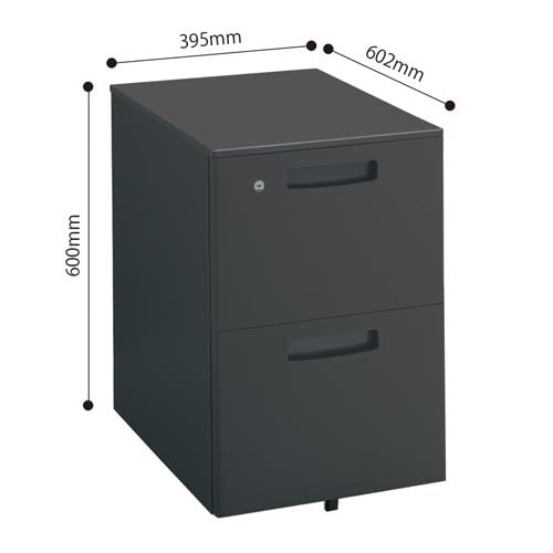 インベント モバイルワゴンT2段 ブラック