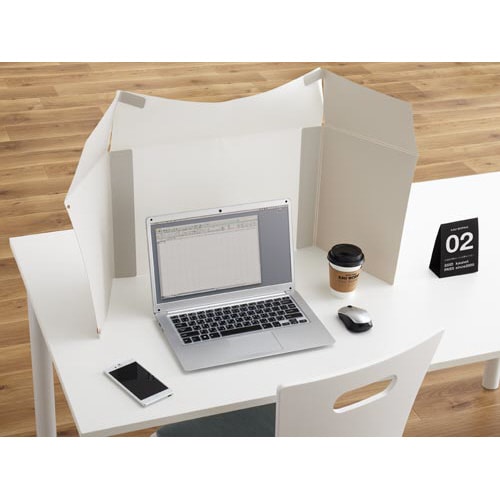 折りたたみ集中ブースモバイルタイプ ブルーグレー