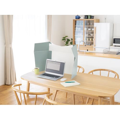 折りたたみ集中ブースモバイルタイプ ブルーグレー