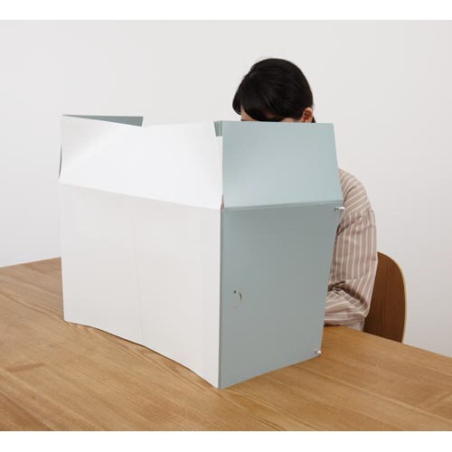 折りたたみ集中ブースモバイルタイプ ブルーグレー